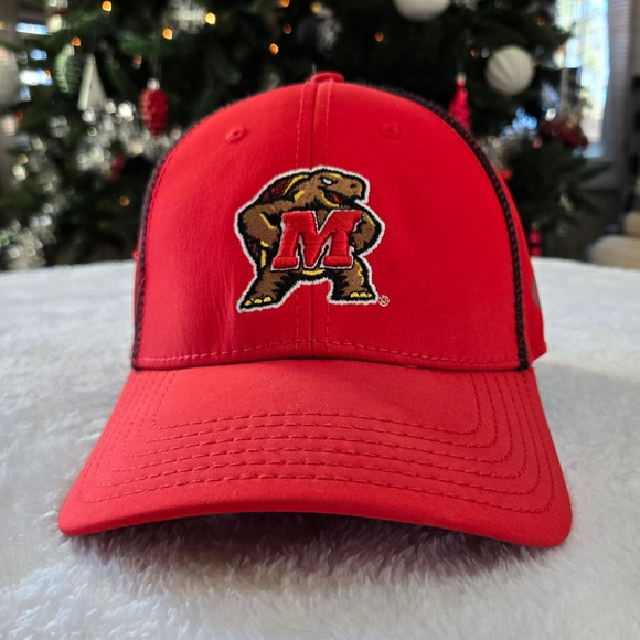 Maryland Terrapins Hat Baseball Cap Under Armour Mens Fitted L/XL Heatgear - Picture 1 of 6